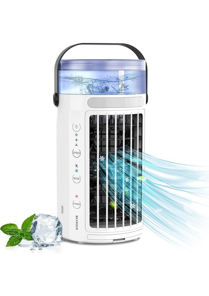 Kişisel Klima, Mini Taşınabilir Evaporatif Soğutucu Masa Fanı 7 Renk LED Işık Nemlendirici Ev Dış Mekan Için (Yurt Dışından) fiyatları