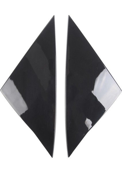 Dikiz Aynası Üç Köşeli Pencere Süslemesi A Sütunlu Ayna Model Y ile Uyumlu - Parlak Siyah (Yurt Dışından)