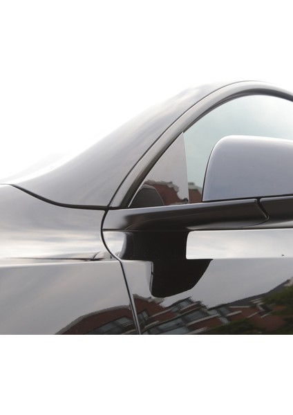 Dikiz Aynası Üç Köşeli Pencere Süslemesi A Sütunlu Ayna Model Y ile Uyumlu - Parlak Siyah (Yurt Dışından) fırsatları