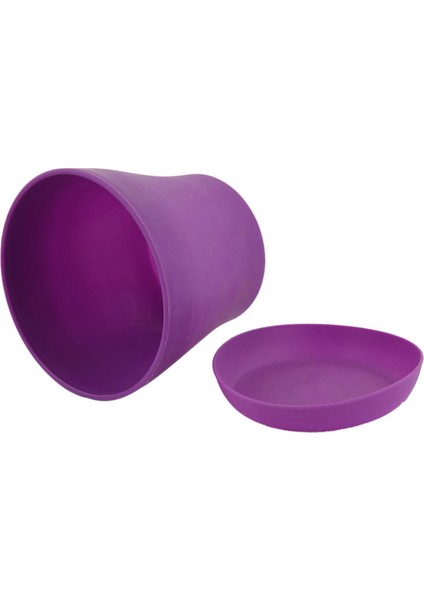 Plastik Bitki Saksı Ekici Tabaklı Tepsi Yuvarlak Parlak Ev Bahçe Dekoru, Mor Üst -, 14CM / 5.51" (Yurt Dışından) fırsatları