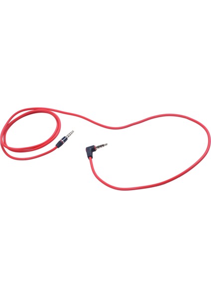 3.5mm 1/8 Inç Erkek - Erkek 4 Kutuplu Araba Aux Ses Kablosu Kablo Kayıt Kulaklık Kırmızı (Yurt Dışından) fiyatları