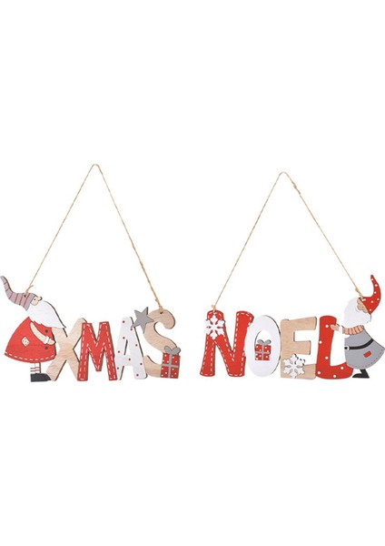 Ahşap Ön Kapı Noel Asılı Burcu Noel Hoş Geldin Yazısı Noel Asılı Plaket Kolye Noel Kapı Asılı Ahşap (Yurt Dışından)