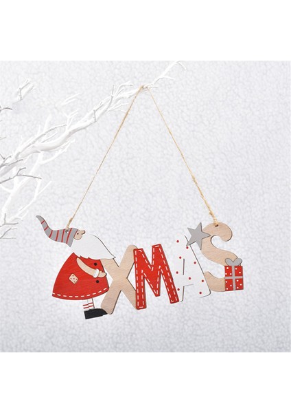 Ahşap Ön Kapı Noel Asılı Burcu Noel Hoş Geldin Yazısı Noel Asılı Plaket Kolye Noel Kapı Asılı Ahşap (Yurt Dışından)
