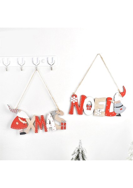 Ahşap Ön Kapı Noel Asılı Burcu Noel Hoş Geldin Yazısı Noel Asılı Plaket Kolye Noel Kapı Asılı Ahşap (Yurt Dışından)