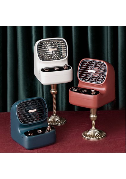 Retro USB Hava Soğutma Fanı Taşınabilir Mini Klima Nemlendirici Ev Ofis Için Masaüstü Soğutucu - Yeşil (Yurt Dışından) fiyatları