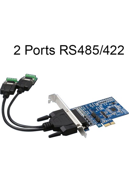 Pcı-E - RS485/422 Genişletme Kartı Endüstriyel Sınıf Seri Kart Dönüştürücü, Gerilim Bastırma Koruyuculu, 2 Bağlantı Noktalı (Yurt Dışından)