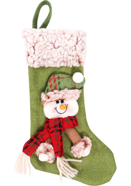 Noel Çorabı Noel Baba Şeker Çorap Hediye Çantası Noel Ağacı Asılı Dekor Çanta, B (Yurt Dışından)