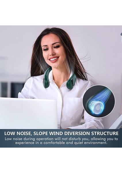 Taşınabilir Boyunlu Fan,katlanabilir Bladeless FAN,5000MAH Eller Serbest Fan,3 Hız AYARI,360 Derece Hava Akımı Fanı,beyaz (Yurt Dışından) modelleri