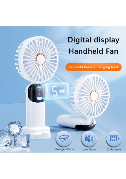 Elde Taşınabilir Mini Fanlar, Katlanabilir Taşınabilir USB Şarj Edilebilir Fanlar Yaz Için Bir Olmazsa Olmaz, Pembe (Yurt Dışından)