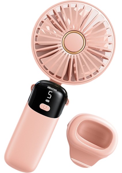 Elde Taşınabilir Mini Fanlar, Katlanabilir Taşınabilir USB Şarj Edilebilir Fanlar Yaz Için Bir Olmazsa Olmaz, Pembe (Yurt Dışından)