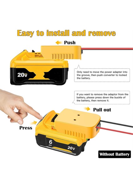 Многоцелевые Наборы,yükseltilmiş Alçak Gerilim Koruması ve Anahtarı ile Dewalt 18V20V Dc Voltaj Regülatörü Için Aşağı Dönüştürücü Adaptörü (Yurt Dışından)