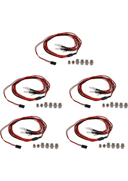 30 LED Işık Kiti 2 Beyaz 2 Kırmızı 2 Mavi 1/10 1/8 SCX10 D90 Rc Araba Için (Yurt Dışından)