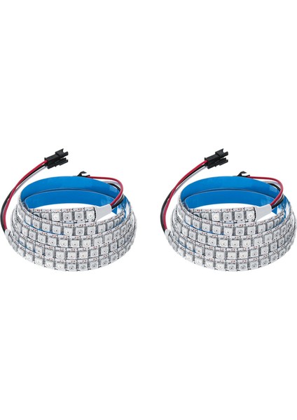 2x WS2812B 5050SMD 144 Dahili Rgb Ic Bireysel Adreslenebilir Dc ile LED Işık Şeridi (Yurt Dışından)