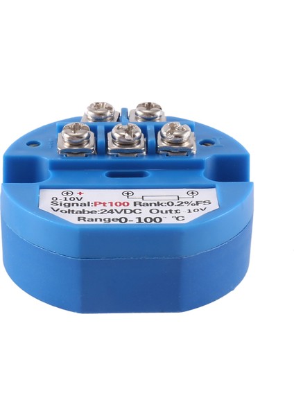PT100 Tipi 0-10V 0-100 Derece Rtd Girişi 0-10 A Çıkış DC24V Termal Direnç Sıcaklık Verici (Yurt Dışından)
