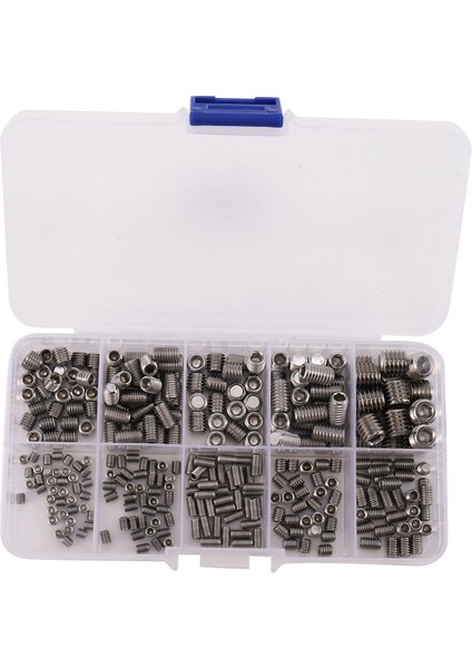300 Adet / Set M3 -M8 Altıgen Vida Çeşitleri Kit Seti (Yurt Dışından)