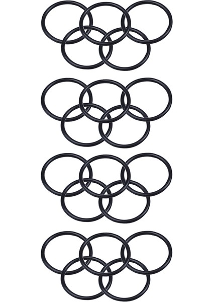 20 Adet Siyah Kauçuk Yağ Keçesi O-Ring Conta Yıkayıcılar 38 x 3 x 32MM (Yurt Dışından)