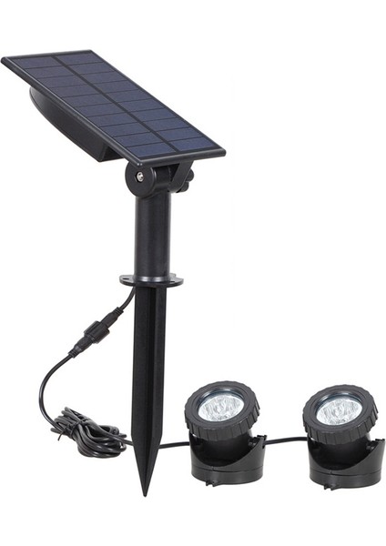 Güneş Enerjili Spot Işıklar Peyzaj Renkli Işıklar Alçak Gerilim Dış Mekan Güneş Enerjili Spot Işığı IP65 Su Geçirmez Manzara Sıva Altı (2'si 1 Arada) (Yurt Dışından)