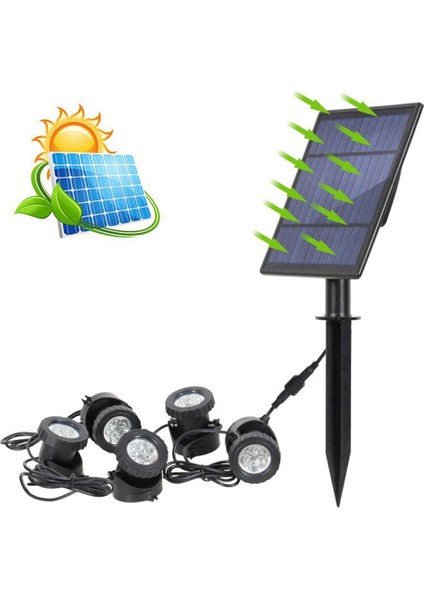 Güneş Enerjili Spot Işıklar Peyzaj Renkli Işıklar Alçak Gerilim Dış Mekan Güneş Enerjili Spot Işığı IP65 Su Geçirmez Manzara Sıva Altı (2'si 1 Arada) (Yurt Dışından) fiyatları