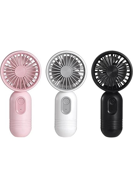 Mini Fanlar, USB Şarj Edilebilir Kişisel Fan, Pille Çalışan Küçük El Fanı Seyahat/kamp/dış Mekan/ev/ofis 3 Adet (Yurt Dışından)