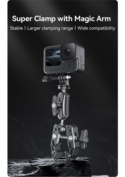 Cep Telefonu Aksiyon Kamerasıyla Uyumlu 360° Top Kafalı Sihirli Kollu Süper Kelepçe (Yurt Dışından) modelleri