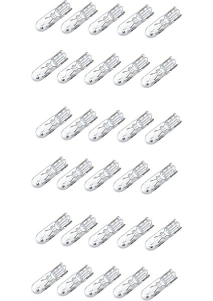 30 Adet T5 17 86 206 286 Halojen Ampul Araç Gösterge Paneli Lambası Otomatik Kama Ön Panel Lambası 1.2W 12V Sıcak Beyaz (Yurt Dışından)
