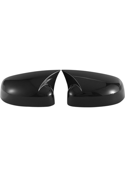 Araba Karbon Fiber Öküz Boynuz Dikiz Yan Cam Ayna Kapağı Trim Çerçeve Yan Ayna Kapakları ile Uyumlu Odak Mk3 2012-2018 (Yurt Dışından)