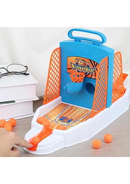 Mini Masaüstü Basketbol Oynama Oyuncakları Ebeveyn-Çocuk Etkileşimi Spor Parmak Projeksiyon Basketbol Sahası Oyunu Çocuklar Için (Yurt Dışından)
