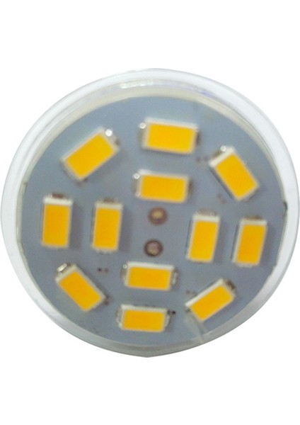 Sunshinee 6x 6W GU4(MR11) LED Spot Işığı MR11 12 Smd 5730 570 Dc 12V, Sıcak Beyaz (Yurt Dışından)