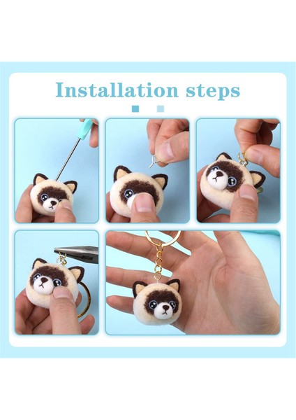 Iğne Keçe Acemi Anahtarlık Seti, Hayvanlar Iğne Keçe Malzemeleri Seti Dahil Fitil, Iğne Keçe Pedi, Iğneler (Yurt Dışından) indirimleri