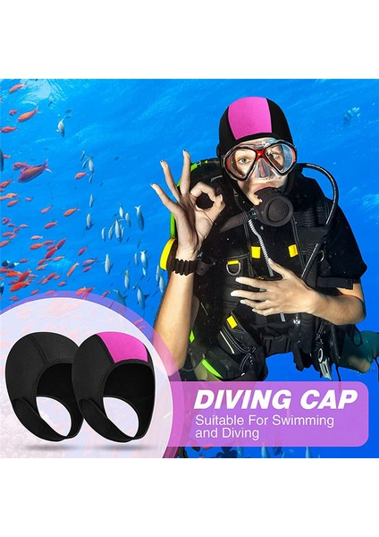 Dalış Başlıkları Sörf Şnorkel Koruması Kulak Koruma Yüzme Ekipmanı Dalış Koruyucu Başlıkları, Pembe (Yurt Dışından) modelleri