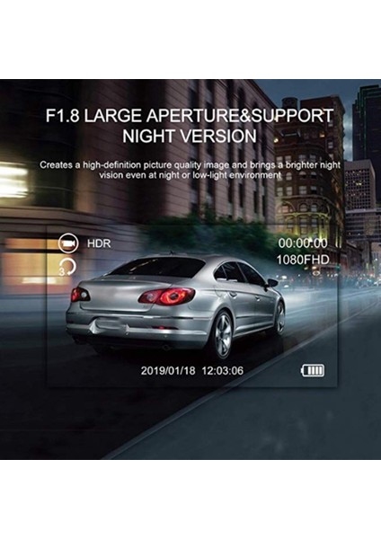Ön ve Arka Çift Araç Kamerası Hd 1080P 4 Inç Kontrol Paneli Kamerası G-Sensörlü Park Monitörü ile Full Hd 170° Geniş Açı Yedekleme Kamerası (Yurt Dışından) modelleri