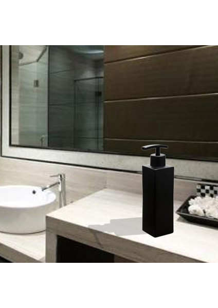 Paslanmaz Çelik Siyah Sıvı Sabunluk,sabunluklar,mutfak ve Banyo IÇIN,350 ml (Yurt Dışından)