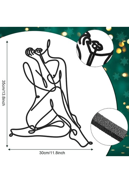 Minimalist Kadın Vücut Tel Sanat Dekoru Soyut Metal Kadın Şekli Duvar Dekor Duvar Sanat Dekoru Metal Kadın Duvar Dekoru (Yurt Dışından) fiyatları