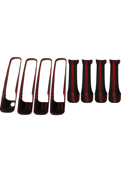 Parlak Parlak Siyah Korumalı Kapı Kolu Kapak Aksesuarları 2009-18 Ram 1500 2500 3500 ile Uyumlu 4 Kapı (Yurt Dışından)
