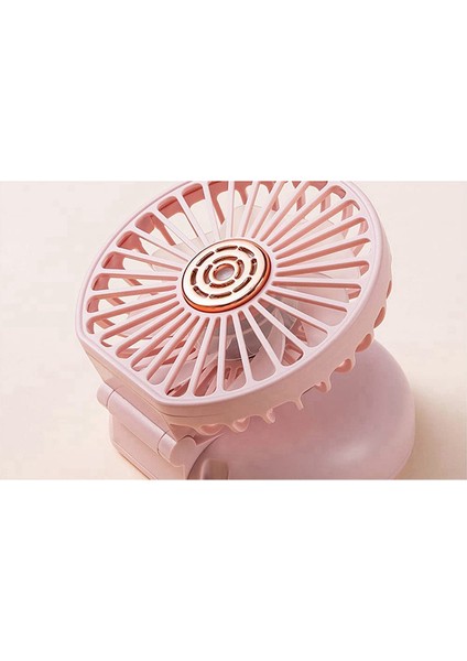El Fanı, Taşınabilir Boyun Katlanır Fan, Çocuklar Kızlar Kadınlar Erkekler Için Şarj Edilebilir Fan Sevimli Tasarım (Pembe) (Yurt Dışından)