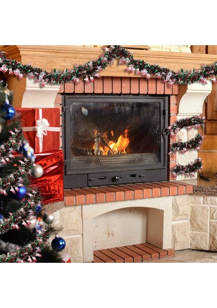 6 Adet 39.4 Ft Noel Tinsel Garland Karışık Renkli Metalik Büküm Çelenk Parti Malzemeleri Için Noel Ağacı Süslemeleri (Yurt Dışından) fırsatları