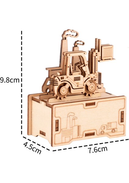 3D Bulmacalar Ahşap El Krank Müzik Kutusu Montaj Oyuncak Dıy Montajlı Modu Modeli Yapı Taşı Kitleri Hediye (Yurt Dışından)