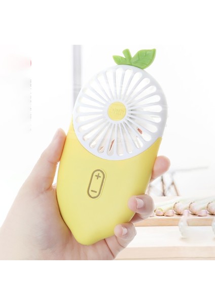 Limon Ultra Ince Cep Fanı El USB Şarj Atmosfer Lambası Küçük (Yurt Dışından)