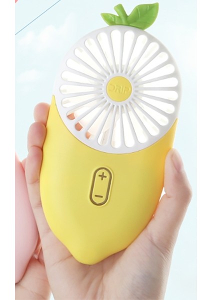 Limon Ultra Ince Cep Fanı El USB Şarj Atmosfer Lambası Küçük (Yurt Dışından)