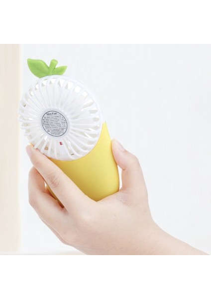 Limon Ultra Ince Cep Fanı El USB Şarj Atmosfer Lambası Küçük (Yurt Dışından)