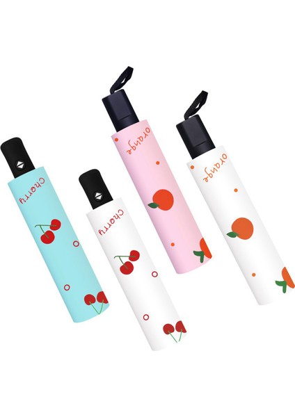 Küçük Mini Şemsiye Otomatik Kompakt Seyahat ile Uyumlu Taşınabilir Şemsiye Dış Mekan Güneş Kremi Yağmur Geçirmez P (Yurt Dışından) fiyatları