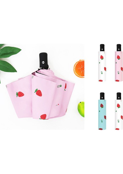 Küçük Mini Şemsiye Otomatik Kompakt Seyahat ile Uyumlu Taşınabilir Şemsiye Dış Mekan Güneş Kremi Yağmur Geçirmez P (Yurt Dışından) modelleri