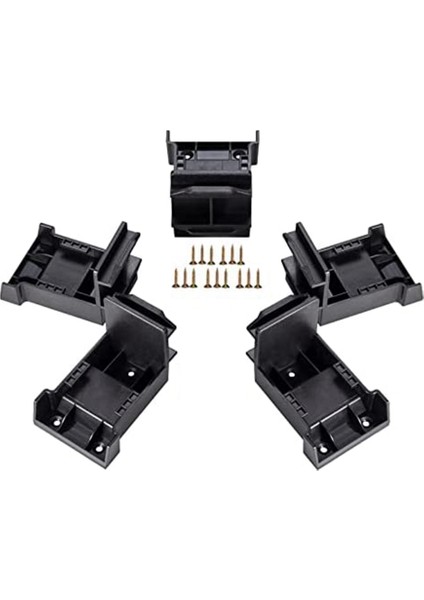 20V Pil ile Uyumlu 5 Paket Pil Tutucu, 20V Pil ile Uyumlu Alet Montajı, Matkap, Askı/yerleştirme Tutucu Uyumlu (Yurt Dışından)