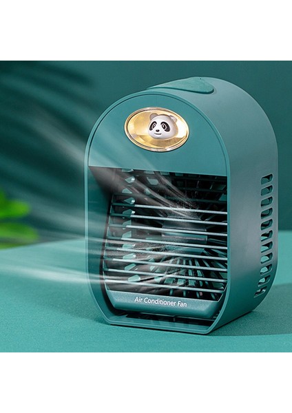 Ofis Için 360 Döndürme Ayarlanabilir Açı ile 3 Hızlı Mini USB Masaüstü Fan Kişisel Taşınabilir Soğutma (Yeşil) (Yurt Dışından)