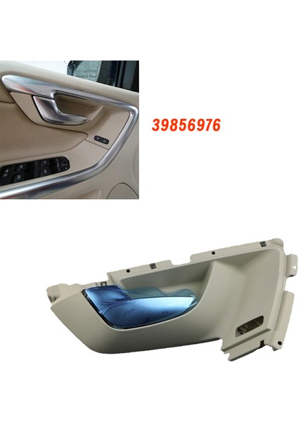 Sol Ön Kapı Kolu Bej Krom Çekme 39856976 XC60 ile Uyumlu 2009 2010 2011 2012 2013 Araba Iç Kapı Kolu (Yurt Dışından)