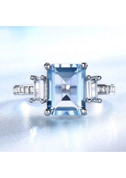 Katı Yastık Morganit Taş Yüzükler Kadınlar Için Nişan Yıldönümü Band Sevgililer Hediye Yüzük Seti, Pembe (Yurt Dışından) modelleri