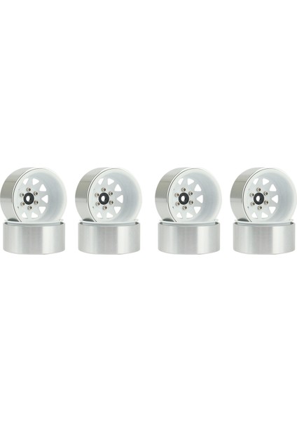 8 Adet 1.9 Metal Beadlock Tekerlek Göbeği Jant 1/10 Rc Paletli Eksenel SCX10 90046 Trx4 D90,5 (Yurt Dışından)