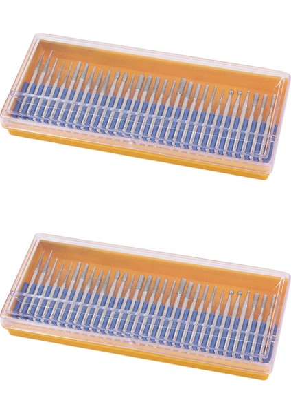 60 Adet Bur Elmas Taşlama Kafa Seti Kaplamalı Oyma Çapakları Döner Aracı Bit Grit 120 Shank 3mm 1/8 Inç Dremel Araçları (Yurt Dışından)
