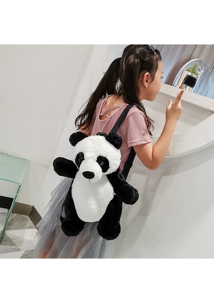 Kore Tarzı Çocuk Çantaları Yeni Stil Sırt Çantası Sevimli Panda Küçük Sırt Çantası Moda Erkek ve Kız Karikatür Peluş Çanta (Yurt Dışından) indirimleri