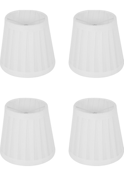 4x Vintage Kumaş Abajur Masa Masa Yatak Lambası Kapak Tutucu Avize Beyaz (Yurt Dışından) fırsatları